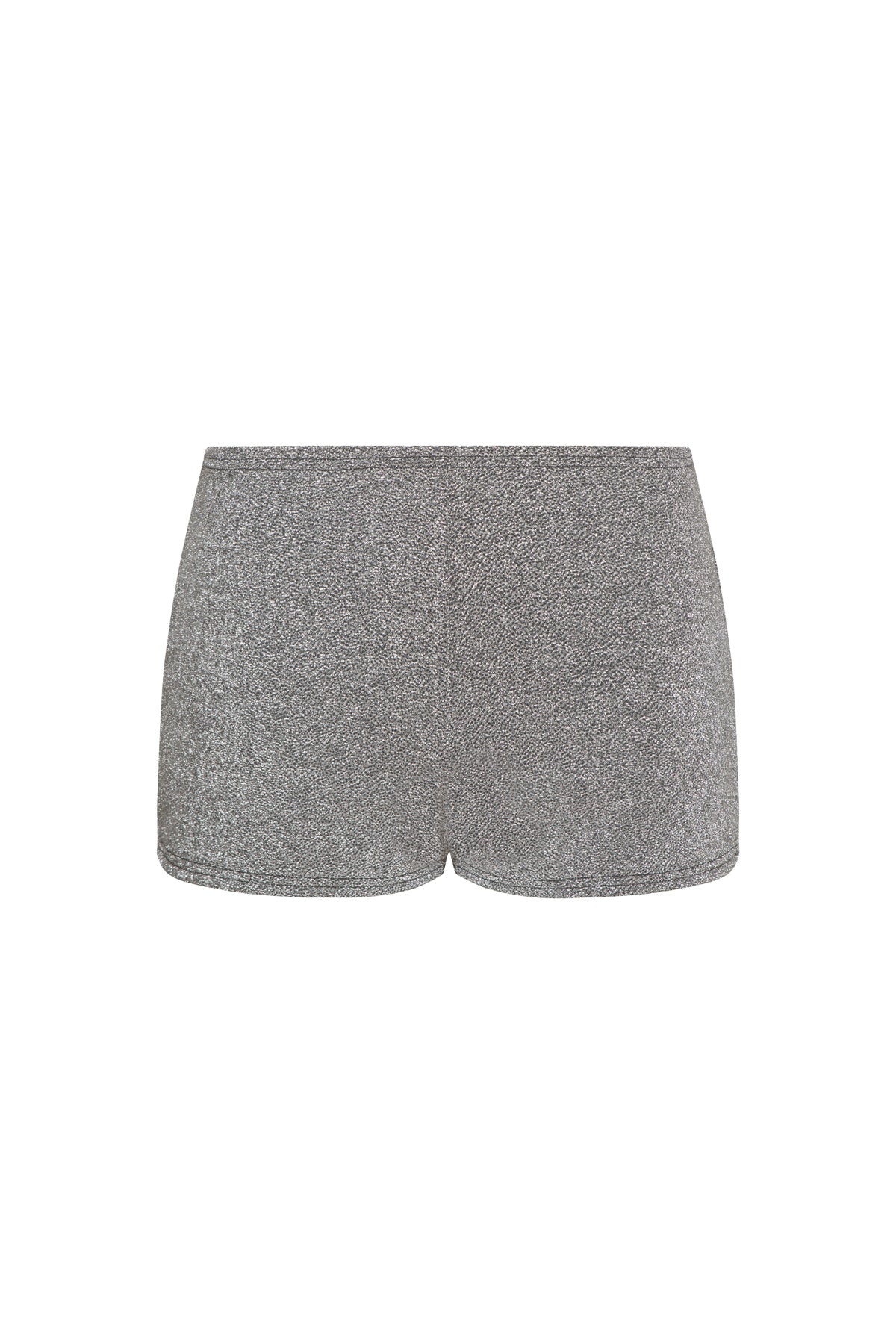 PALOMA Silver Glitter Micro Shorts - Image 6