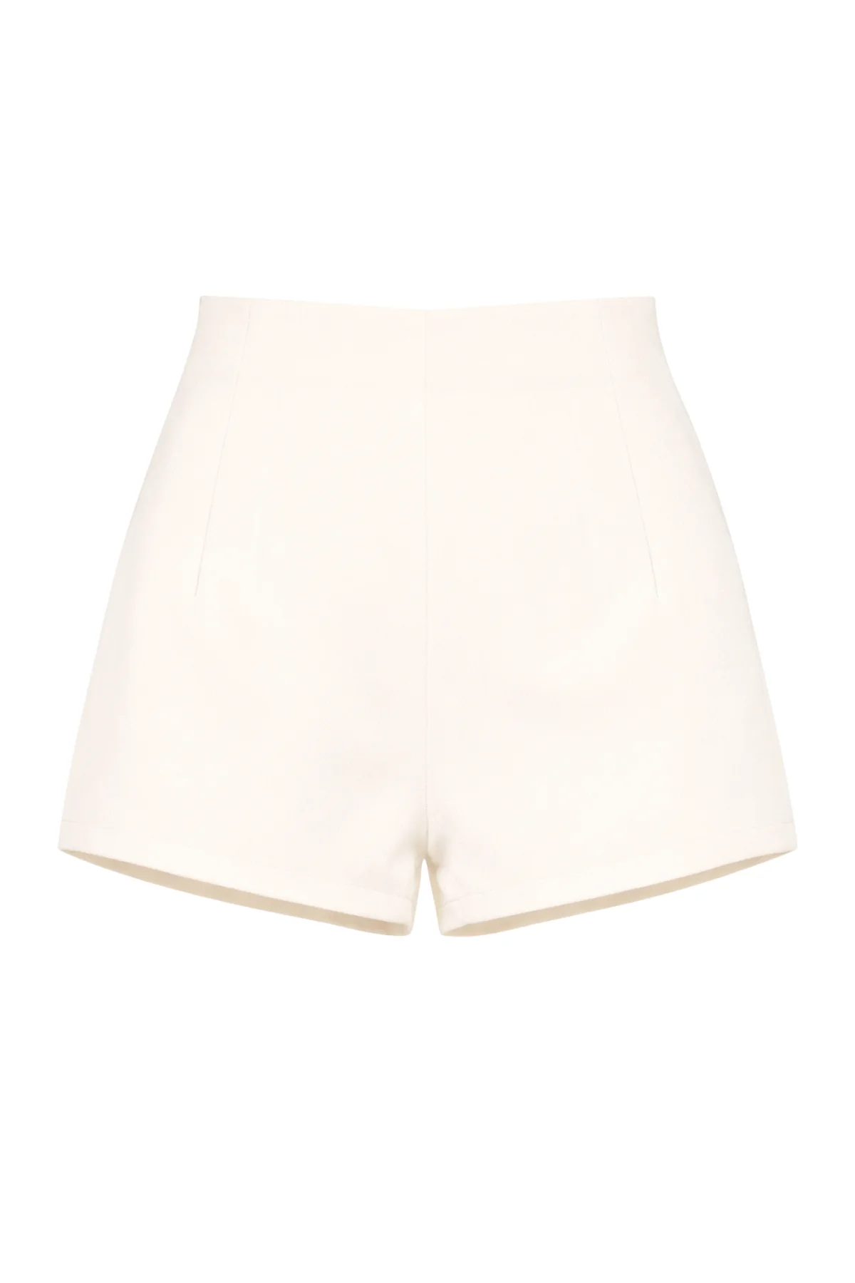 BLANCA Ivory Satin High Waisted Shorts - Image 6