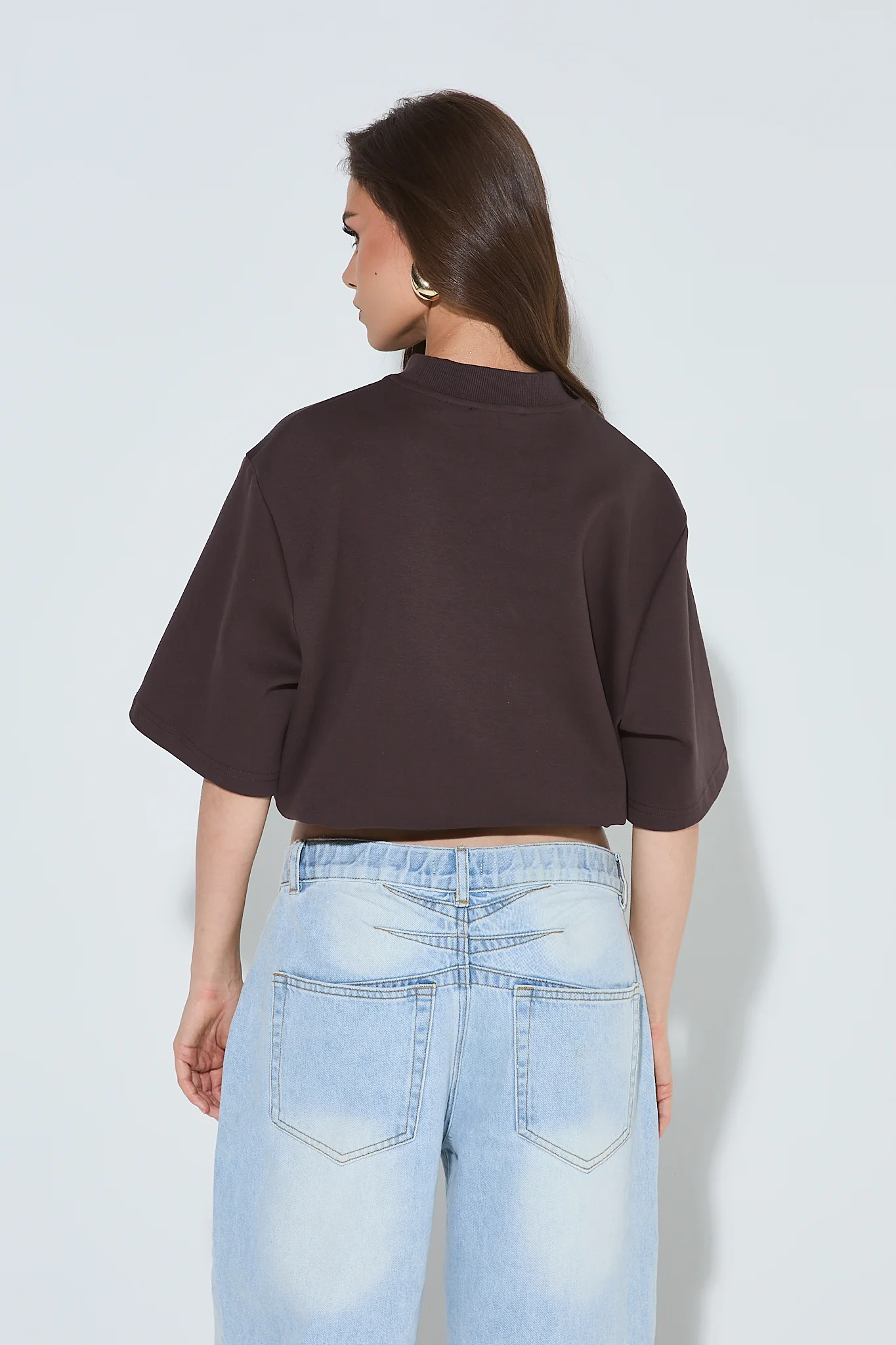 FAE Brown Boxy T-Shirt - Image 6