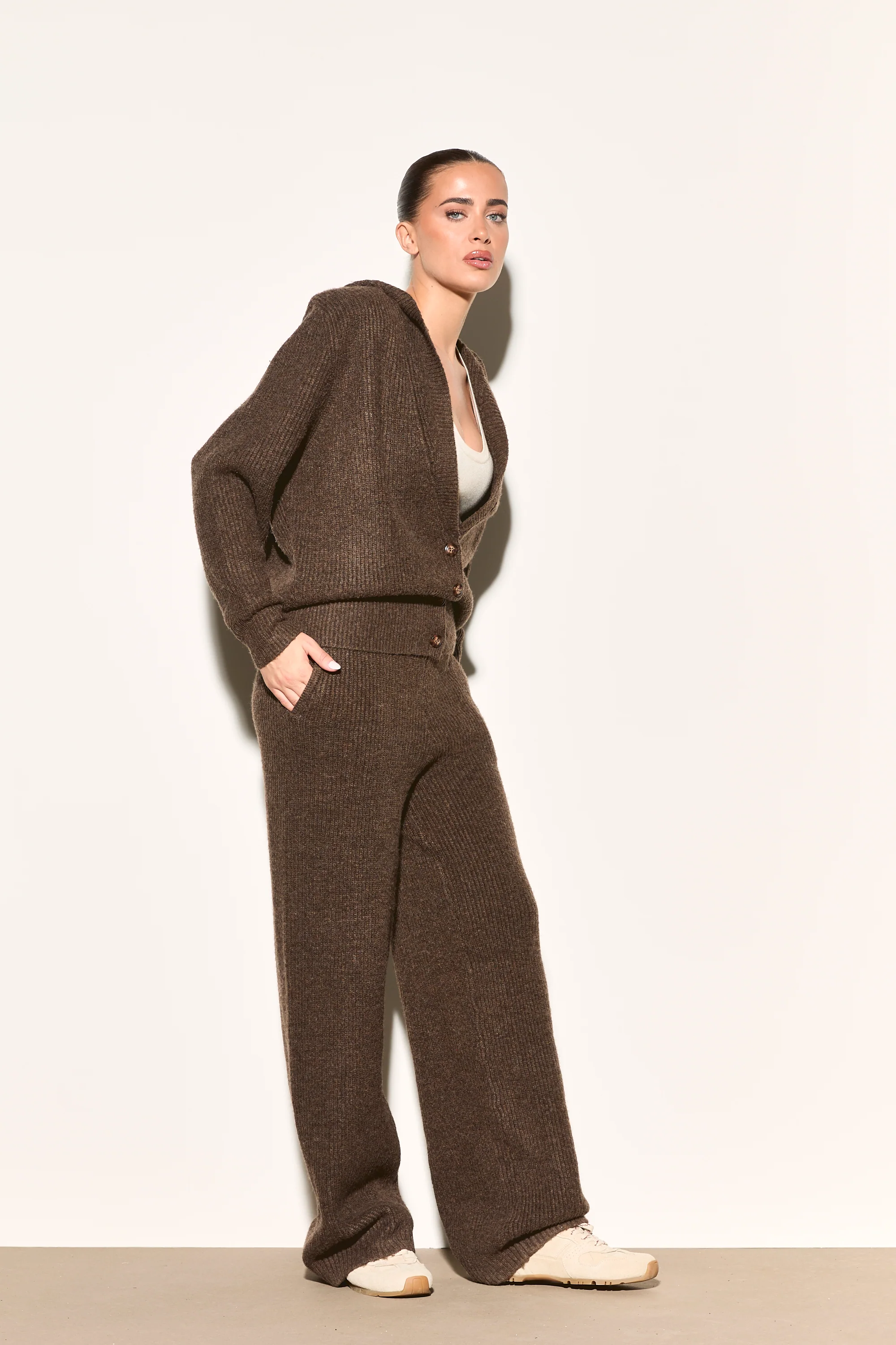 MYLA Brown Wide Leg Trousers - Image 4