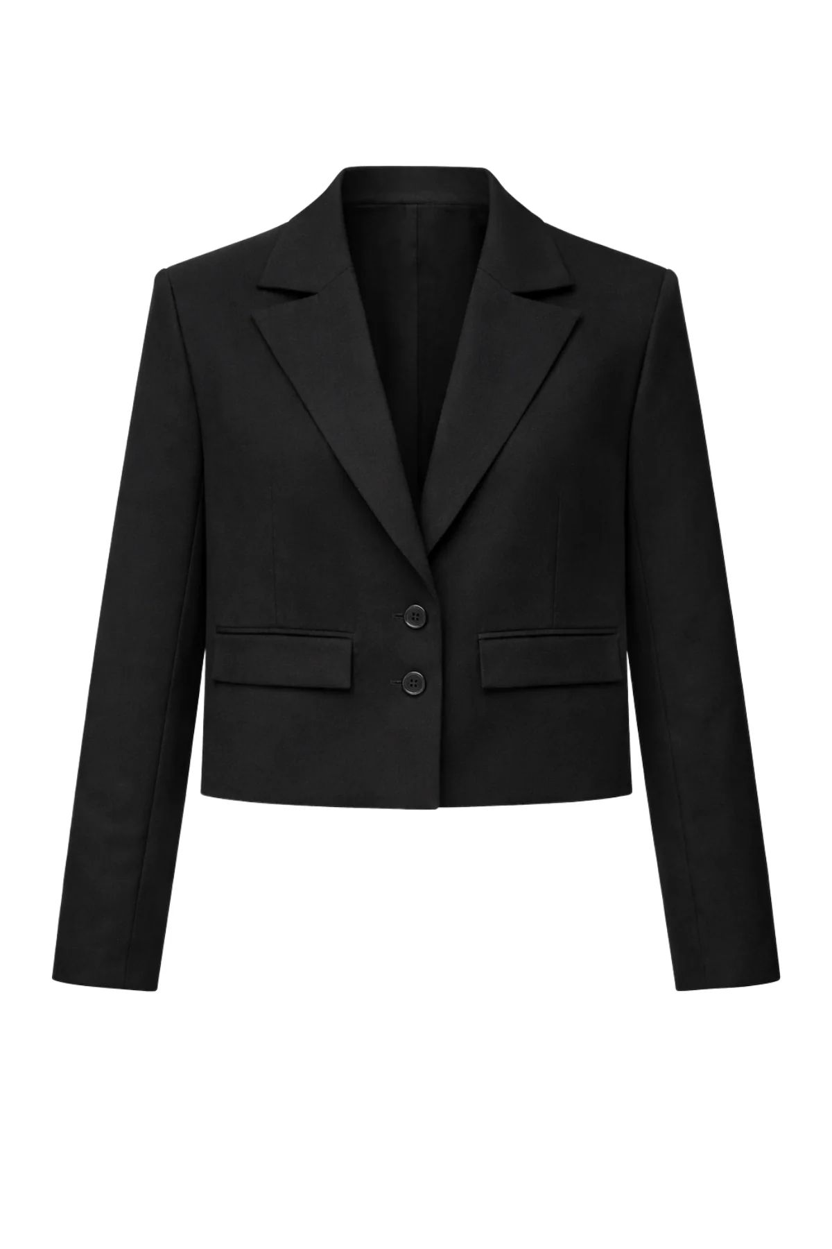SACHA Black Structured Boxy Blazer - Image 8