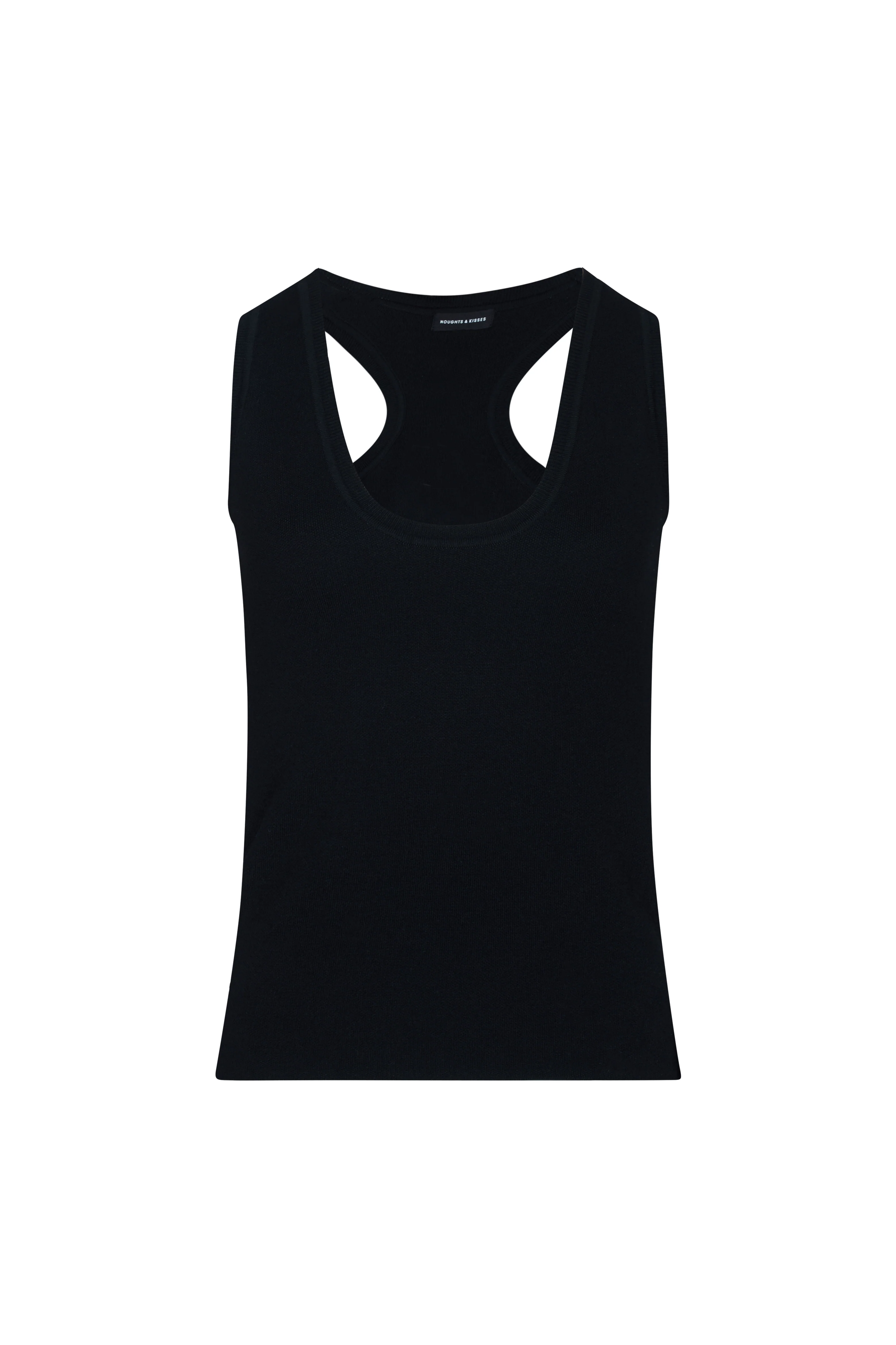 TIA Black Knit Tank Top - Image 8