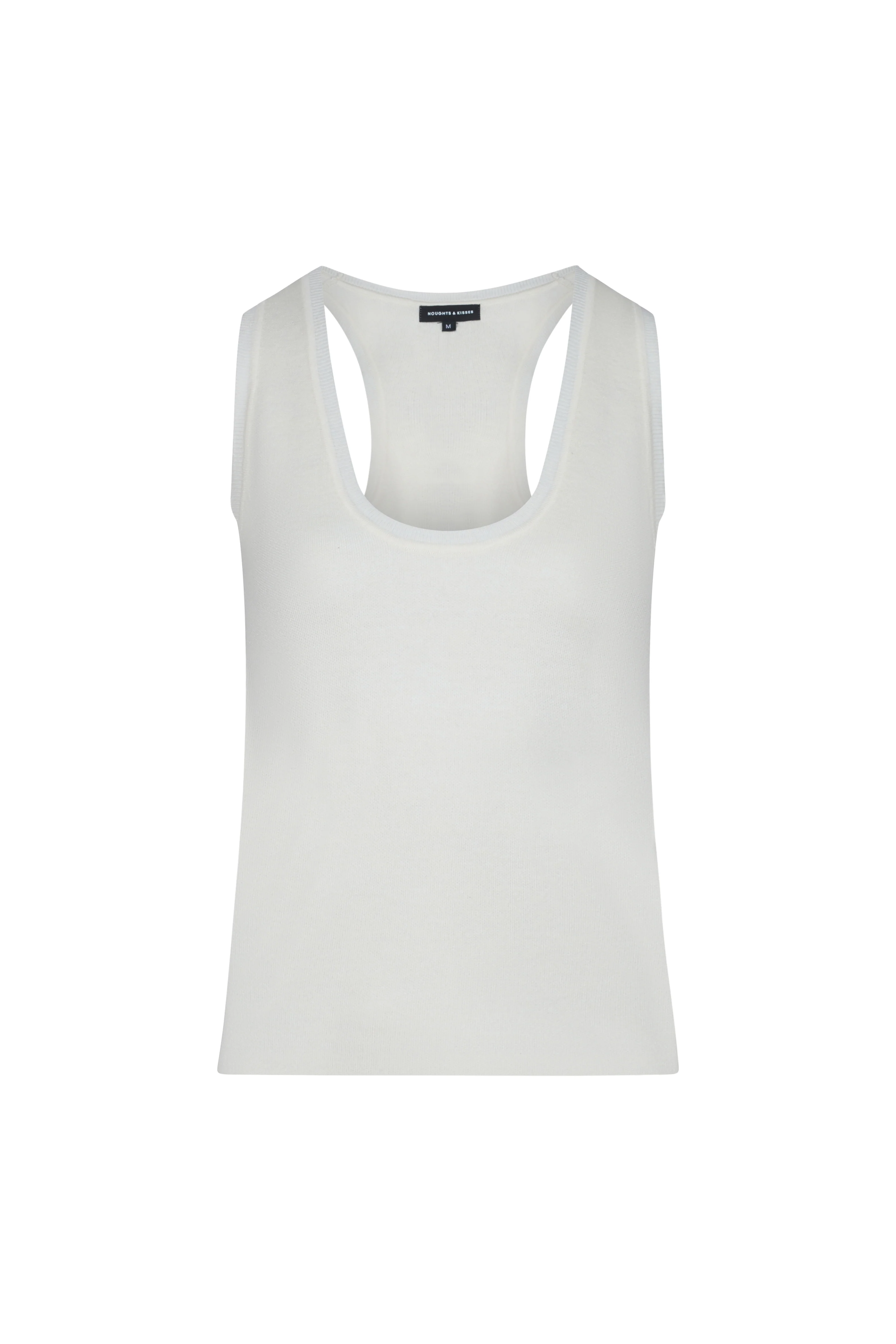 TIA Cream Knit Tank Top - Image 6